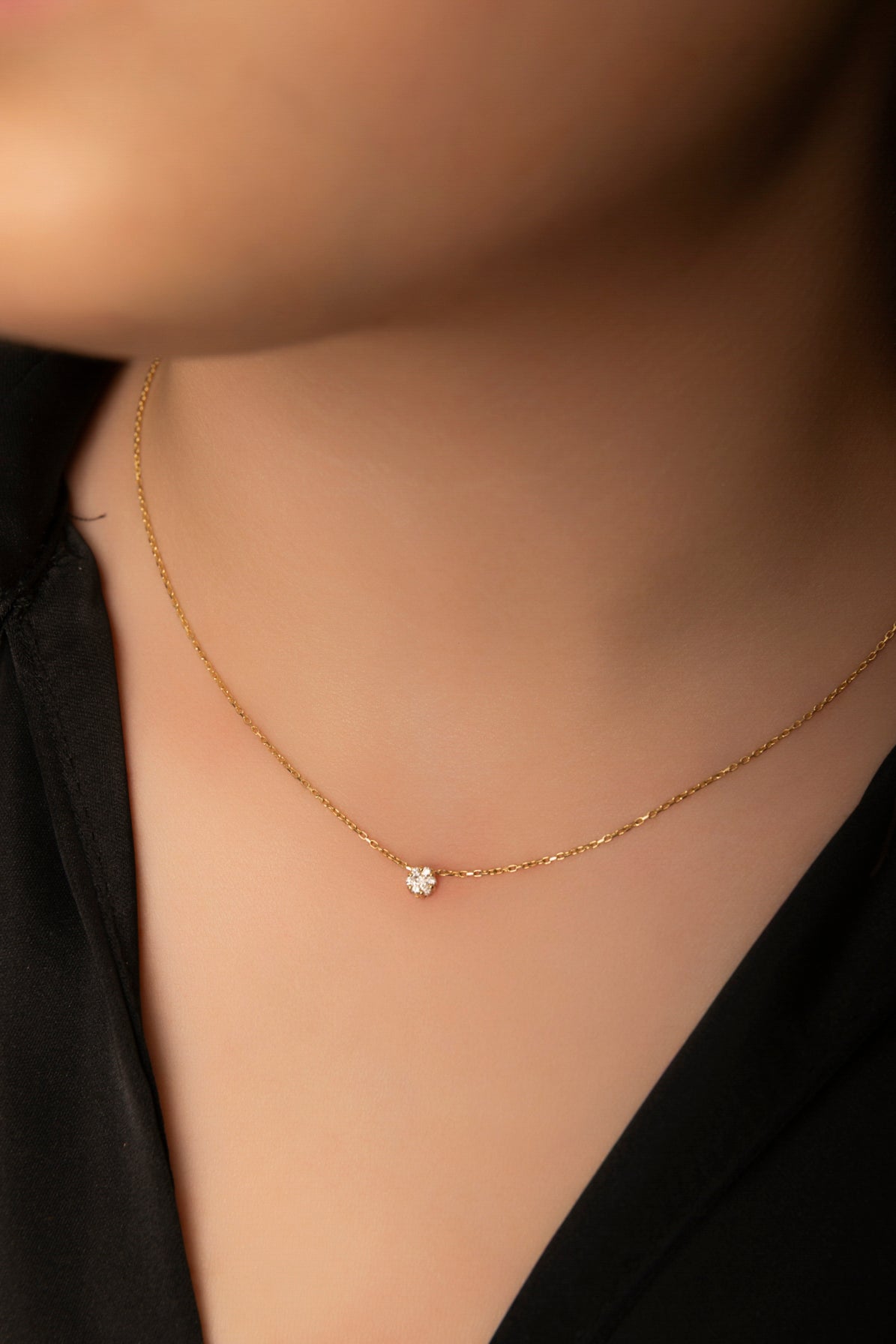 Cadena con colgante de Diamantes