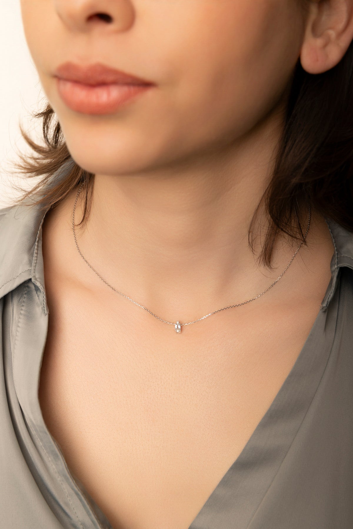 Colgante de Aguamarina y Diamantes