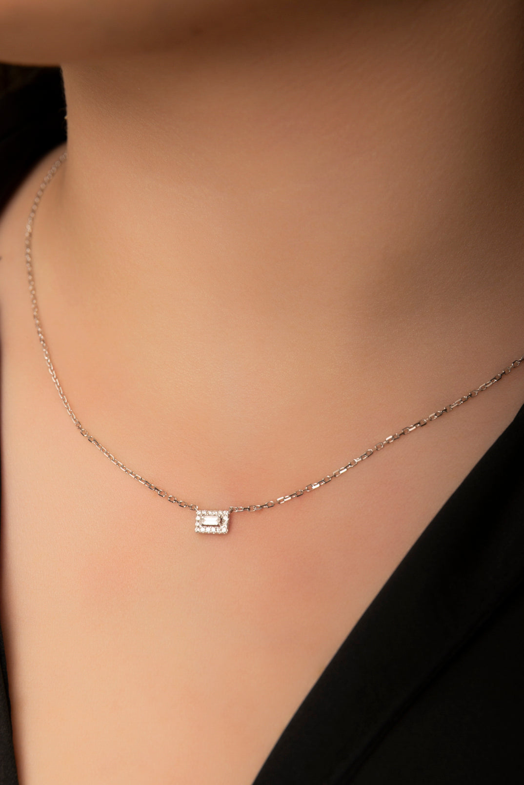 Gargantilla Baguette y Diamantes