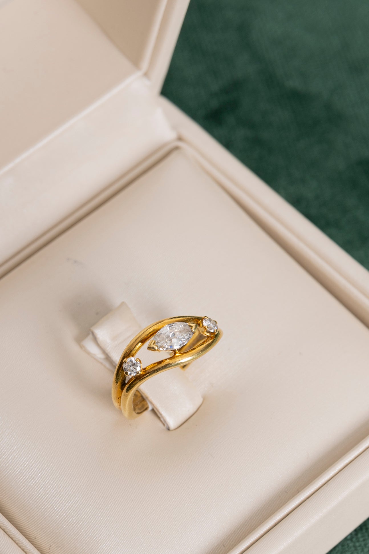 Sortija Vintage Pinky Ring de Diamantes