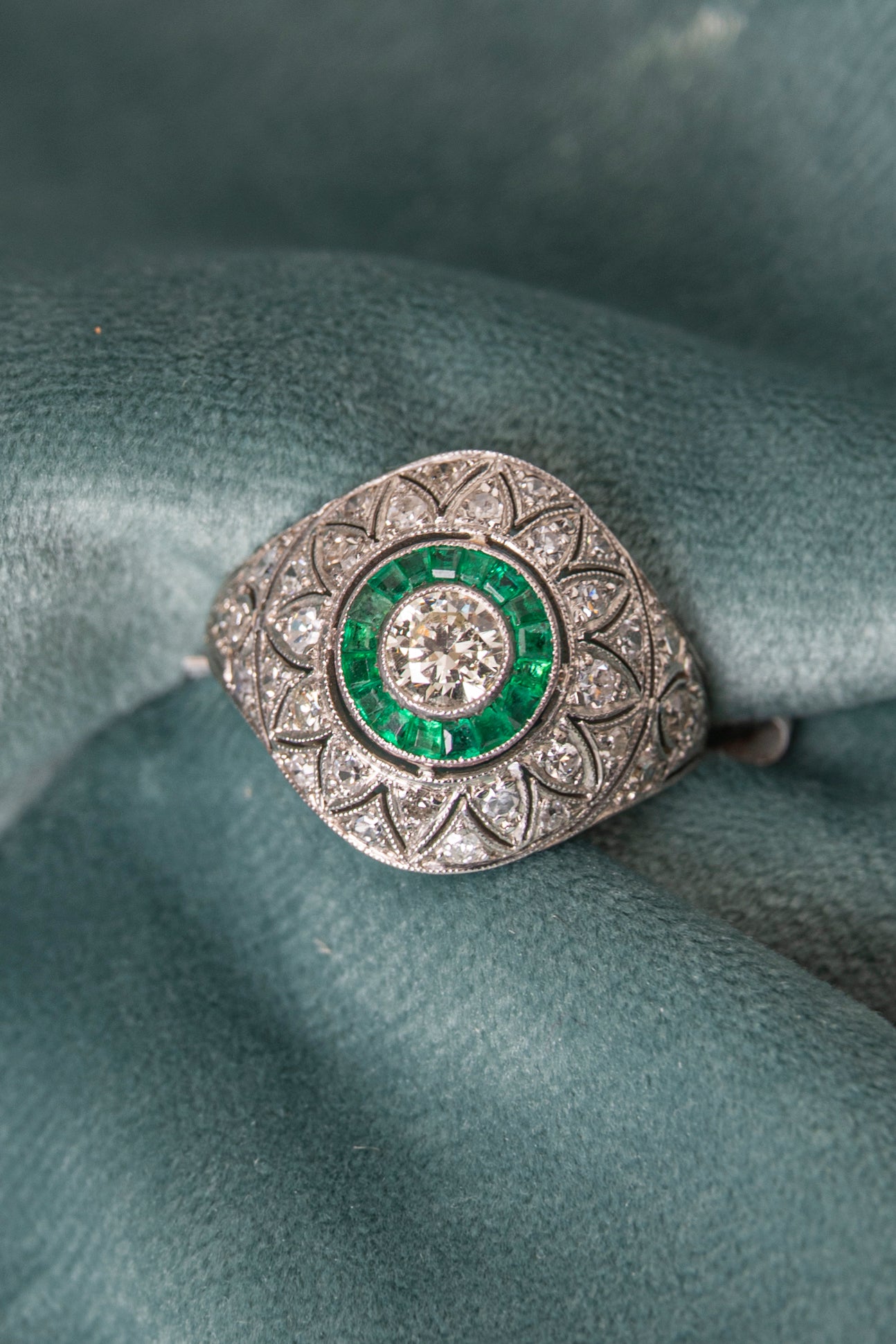 Sortija Art Déco Ojo de Perdiz