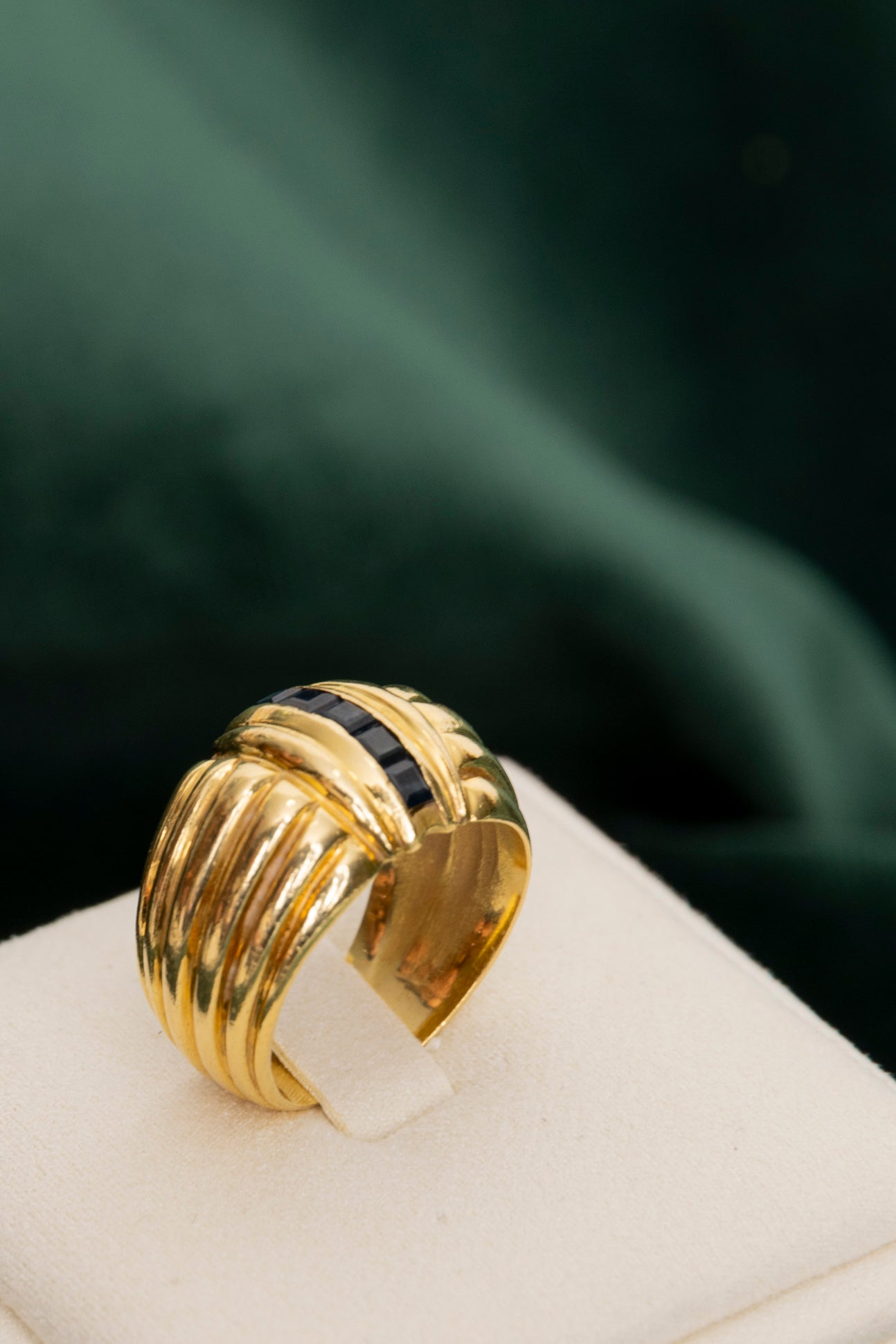 Sortija Vintage Años´80 con Zafiros