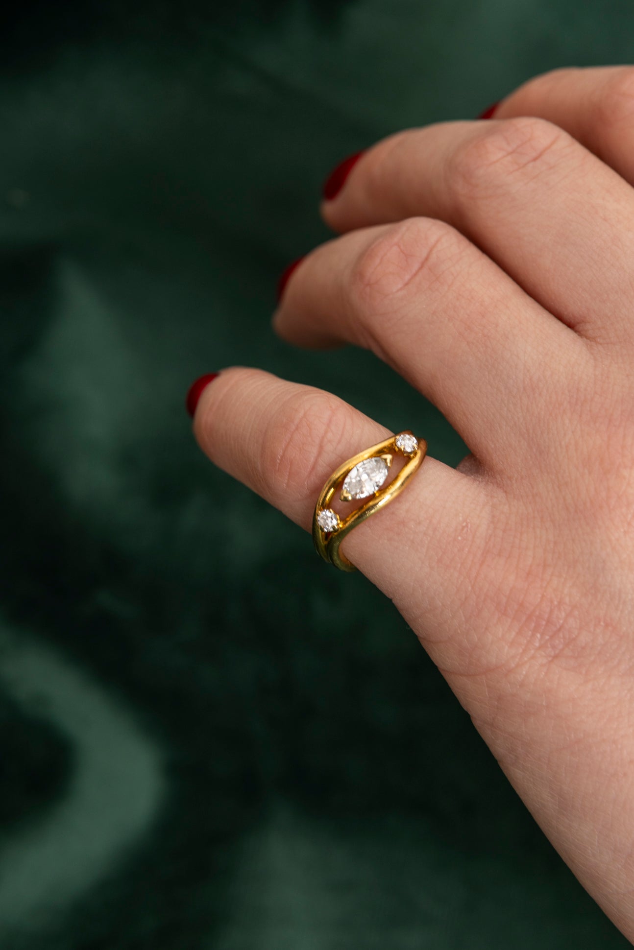 Sortija Vintage Pinky Ring de Diamantes