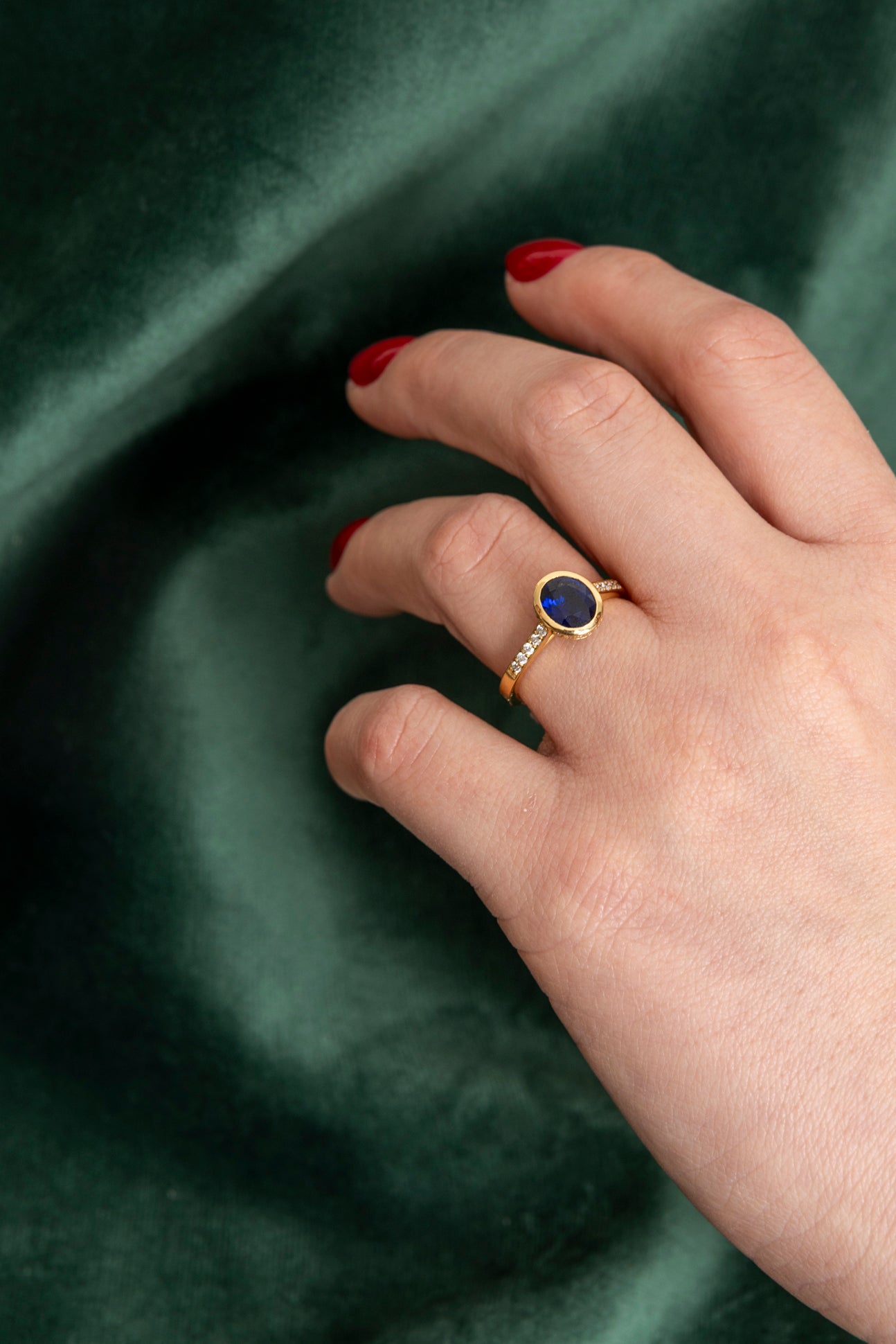 Sapphire and Diamond Ring