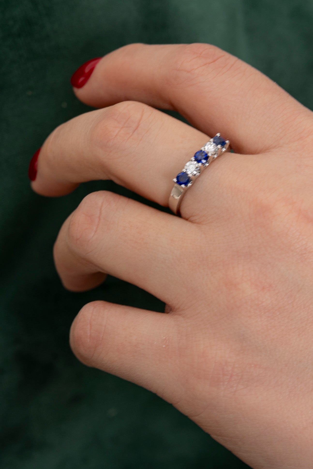 Cintillo de Zafiros y Diamantes