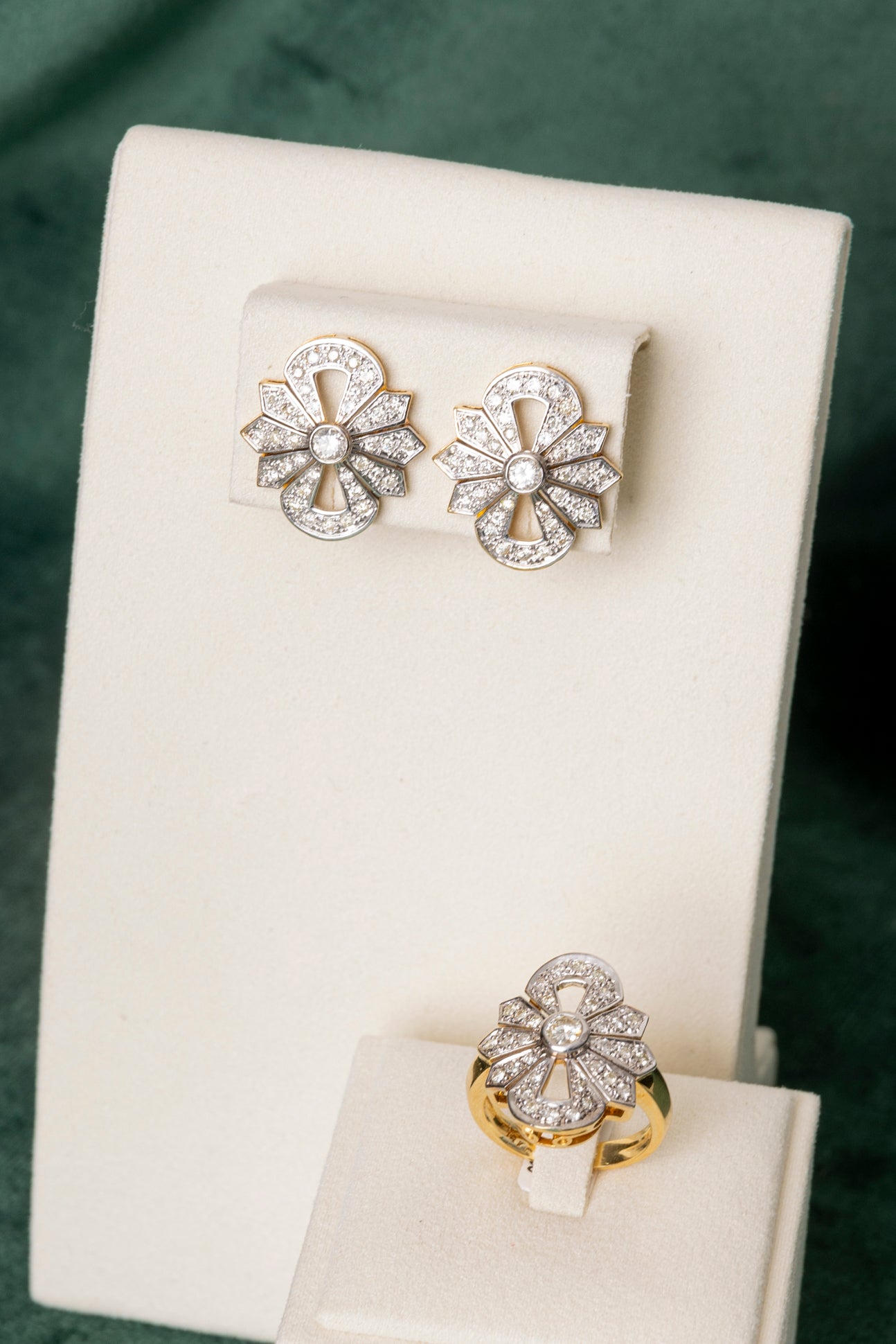 Pendientes Vintage de Diamantes