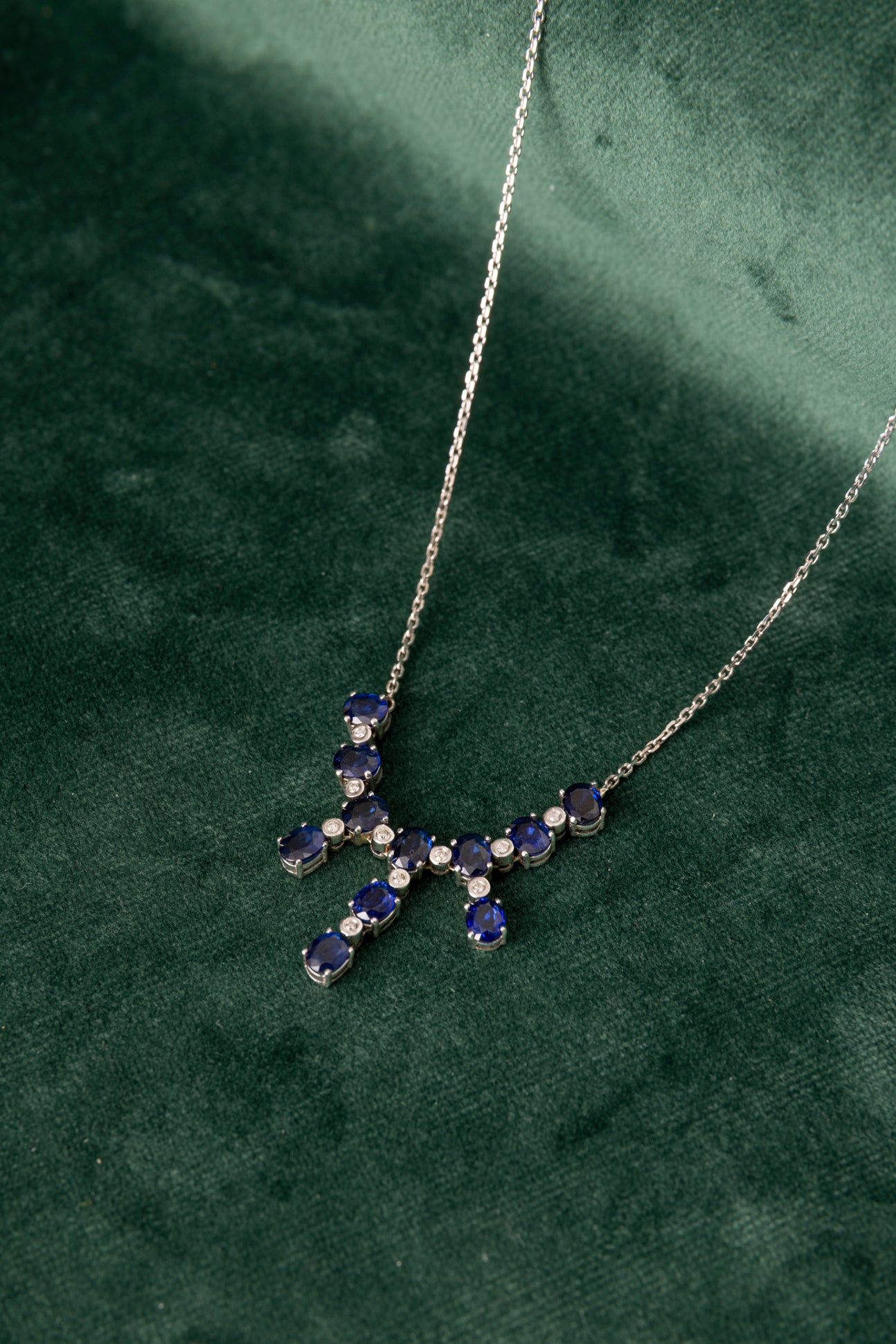 Gargantilla de Zafiros y Diamantes