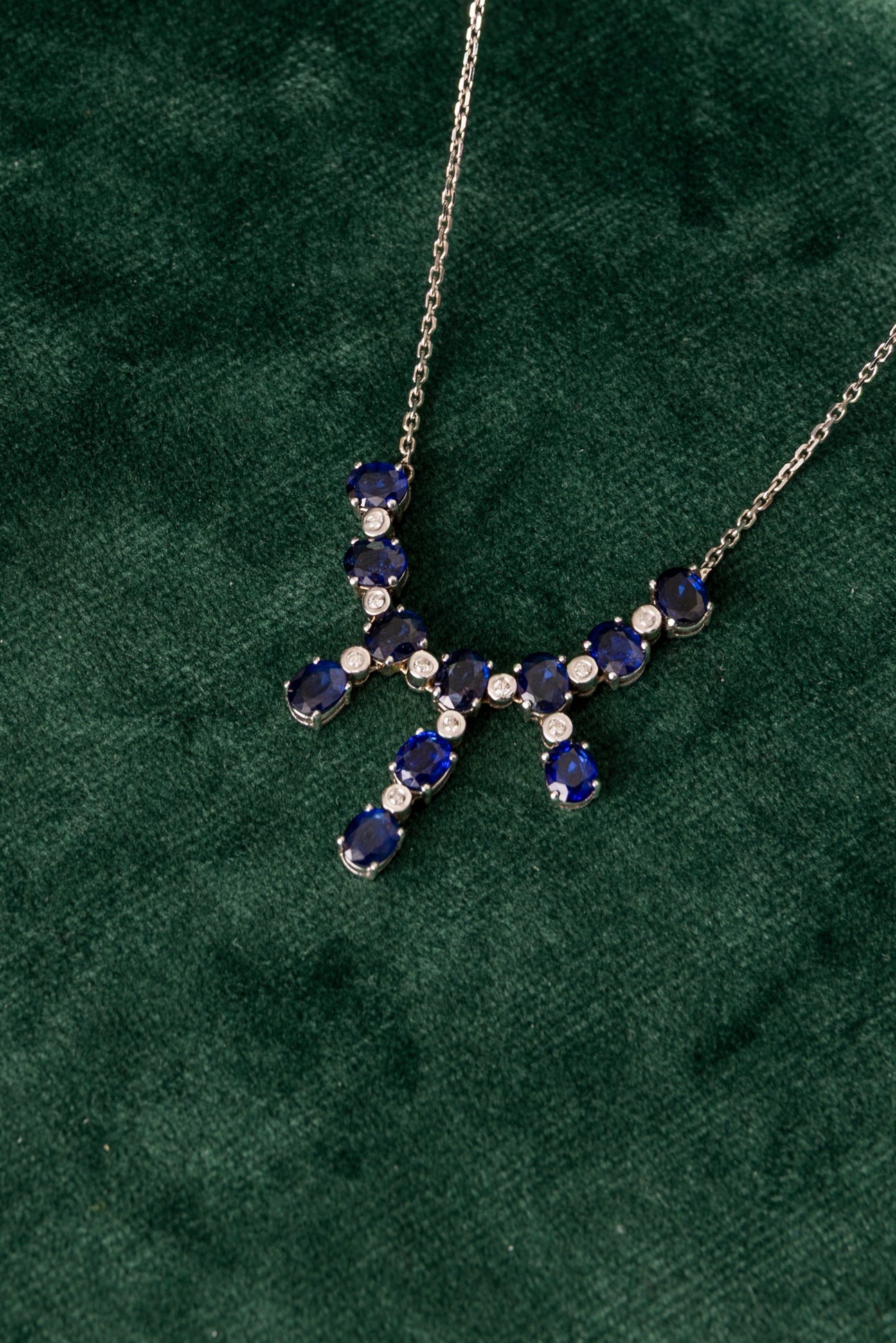 Gargantilla de Zafiros y Diamantes