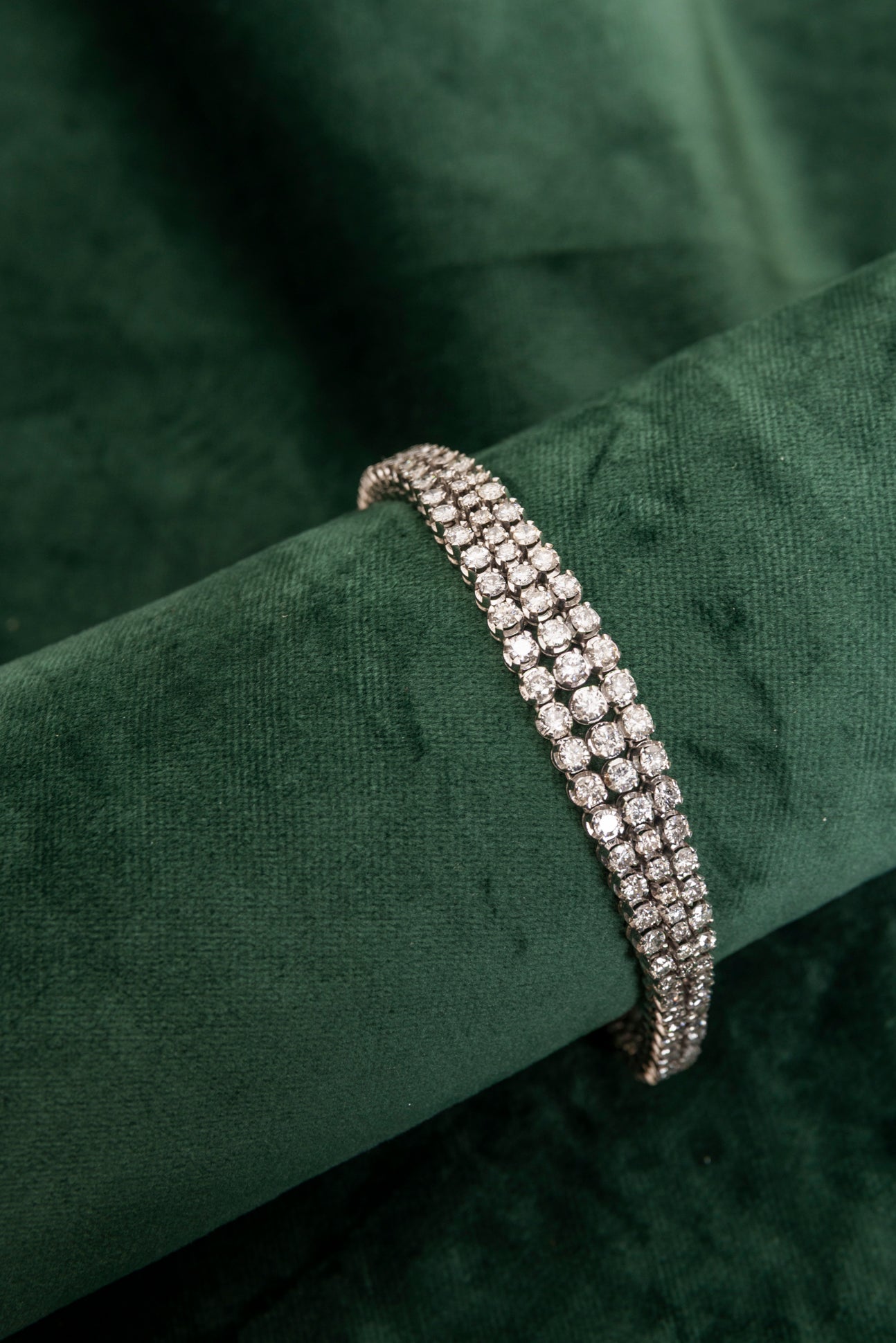 Pulsera Vintage estilo Riviere de Diamantes