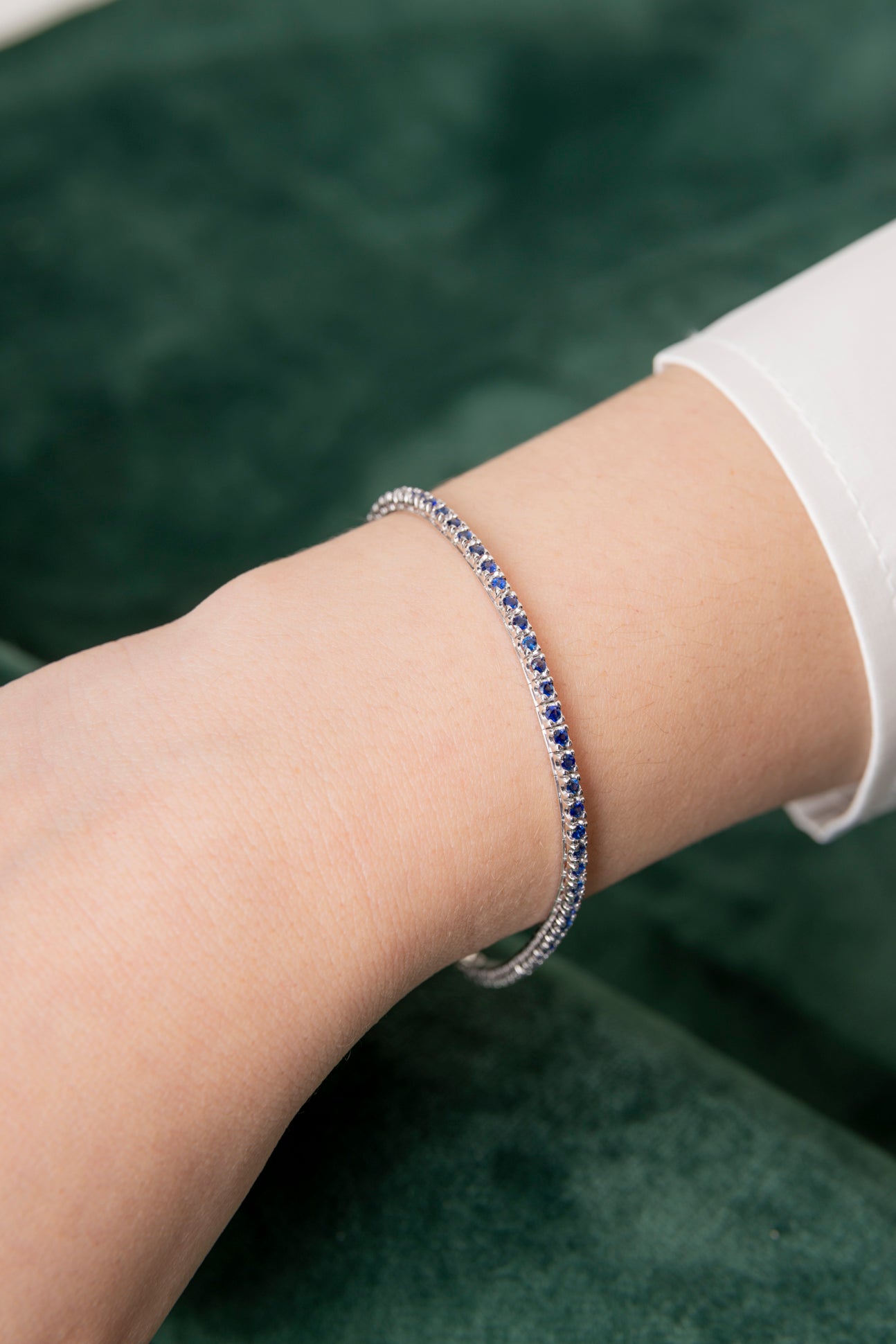 Pulsera Riviere de Zafiros