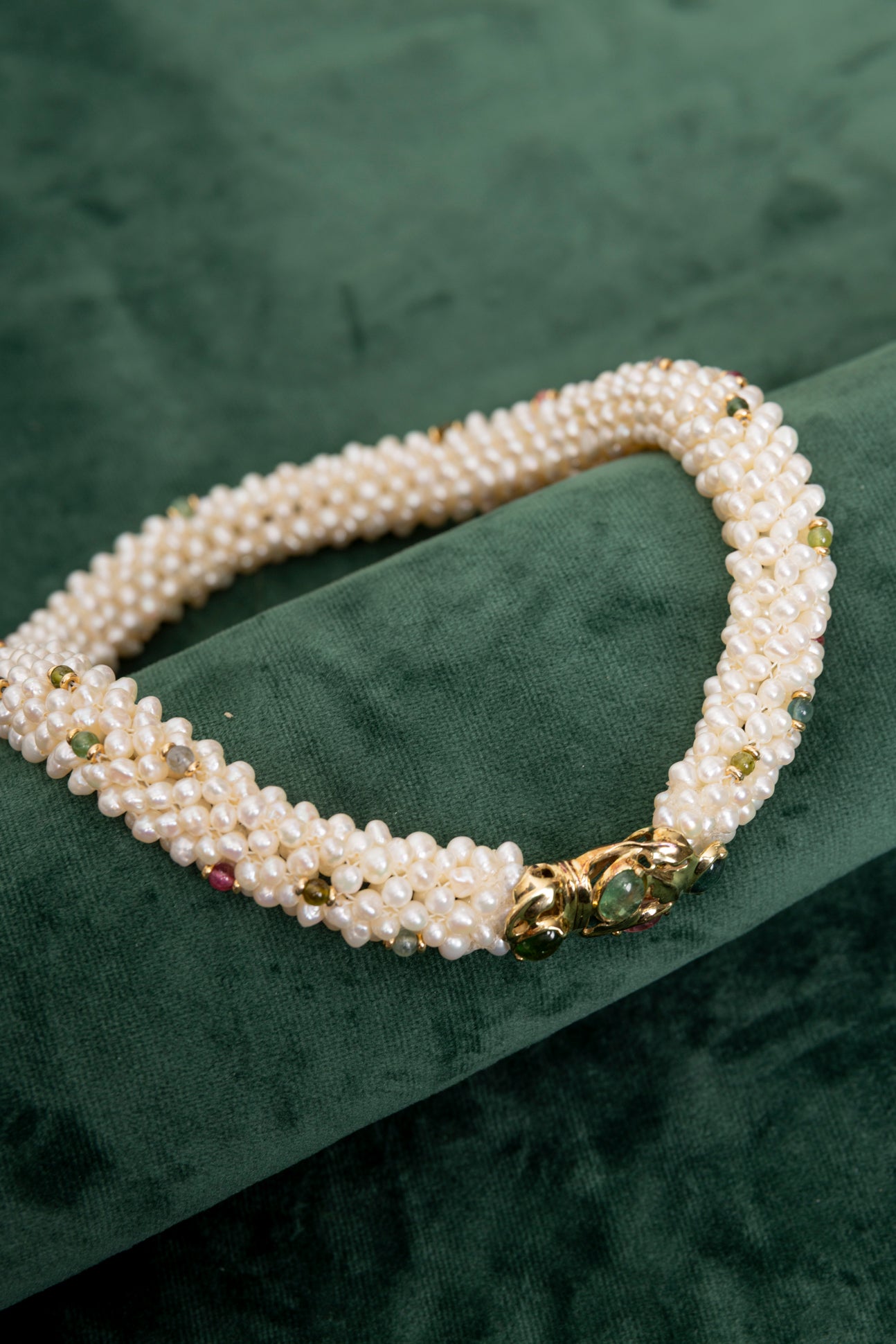Pearl and Tourmaline Choker