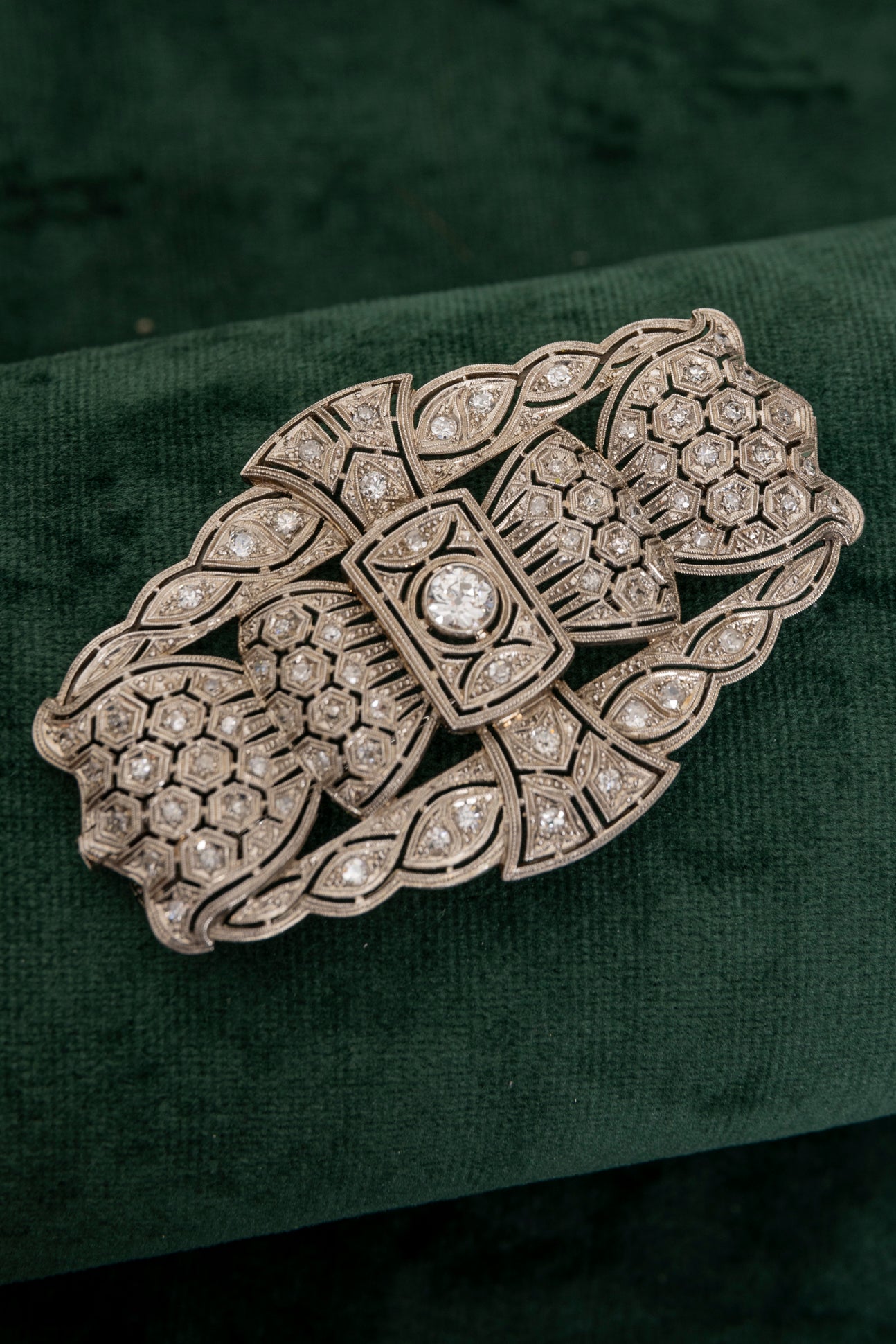 Broche Vintage de Diamantes