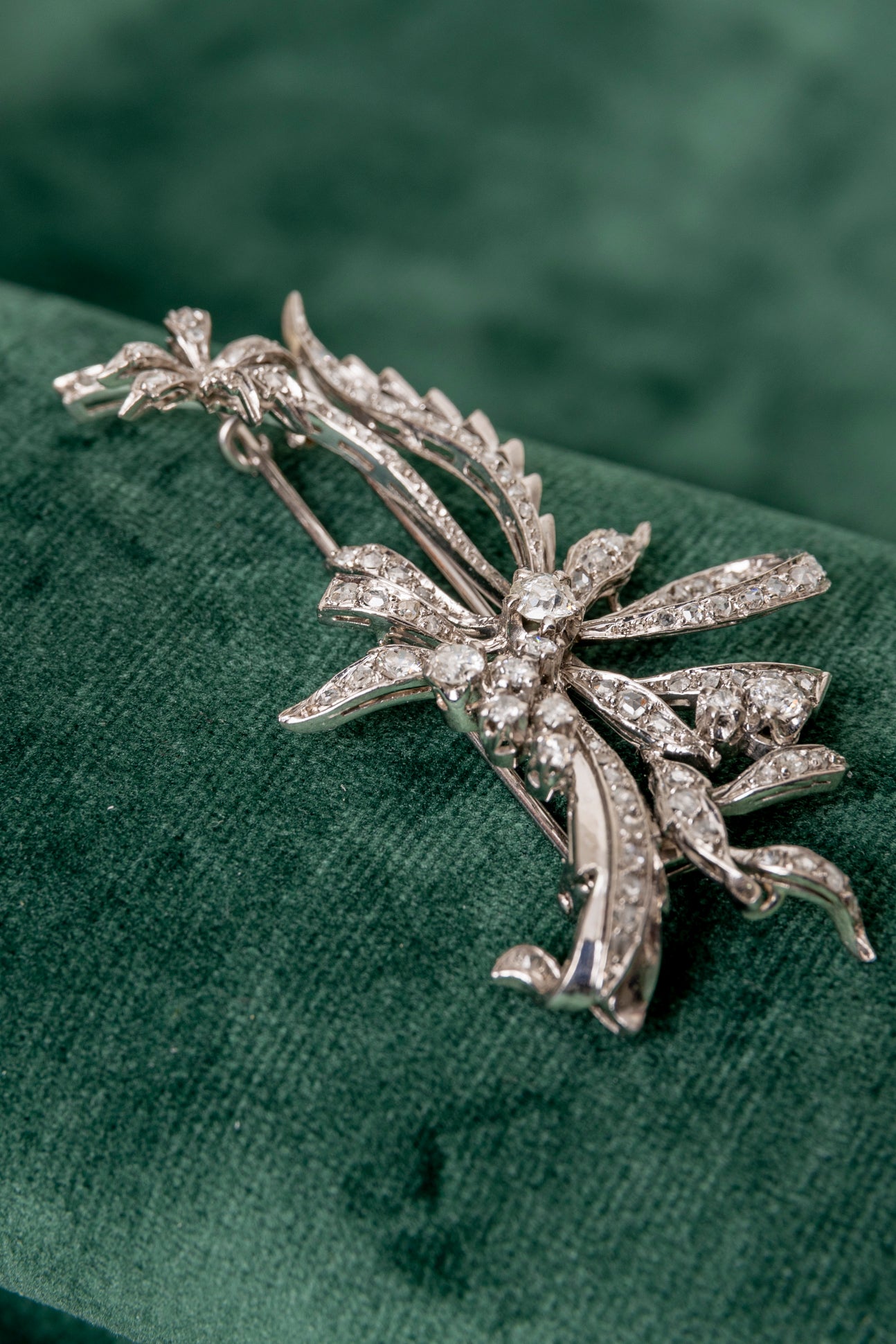 Broche Vintage  Años´40 de Diamantes