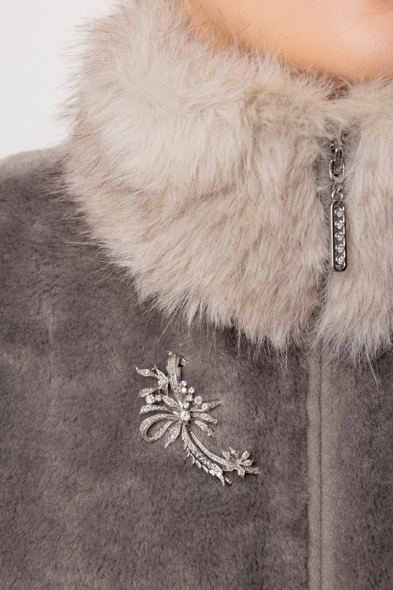 Broche Vintage  Años´40 de Diamantes