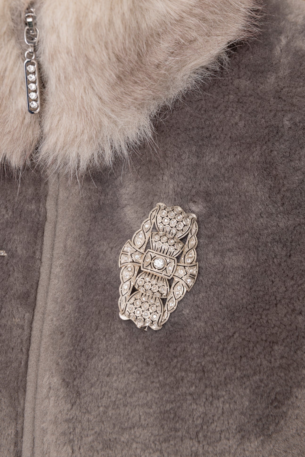 Broche Vintage de Diamantes