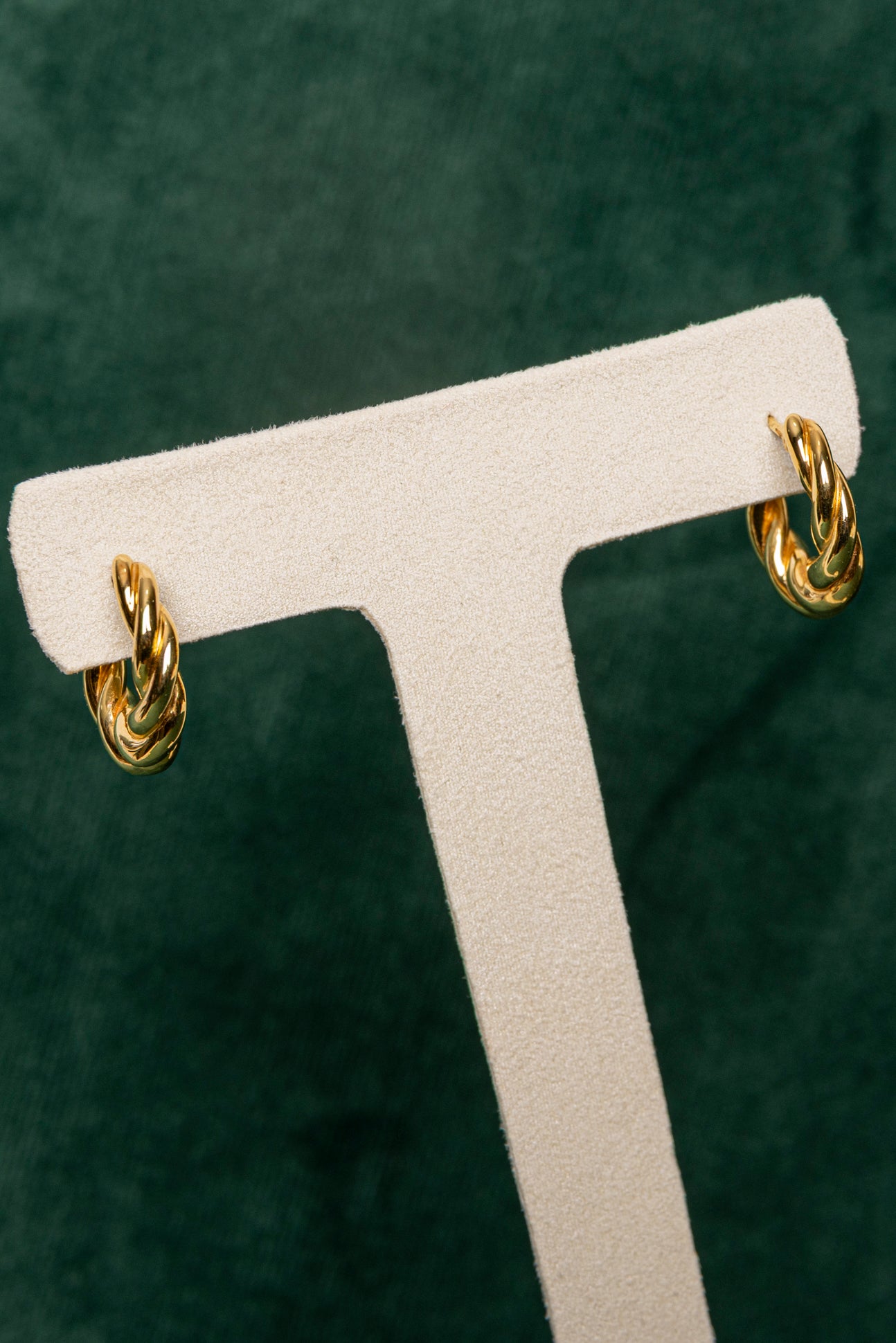 Aros Gallonados de Oro Amarillo 18k