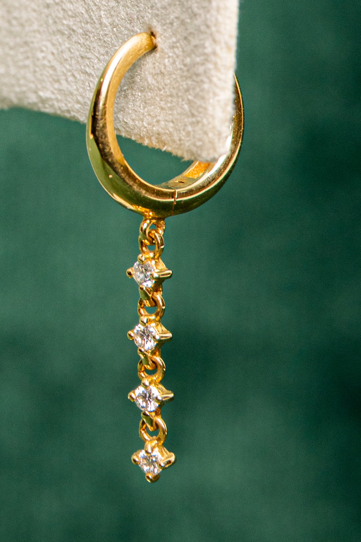 Aros con ristra de Diamantes