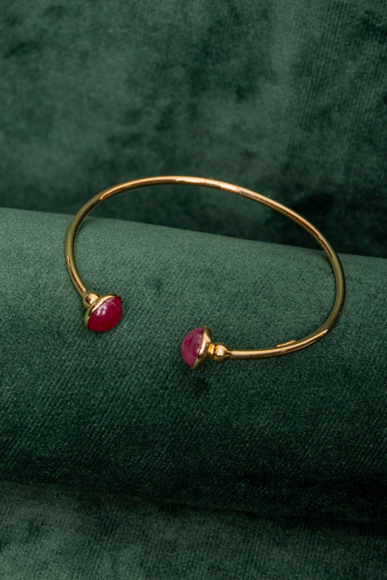 Pulsera tubular de Turmalina Rosa