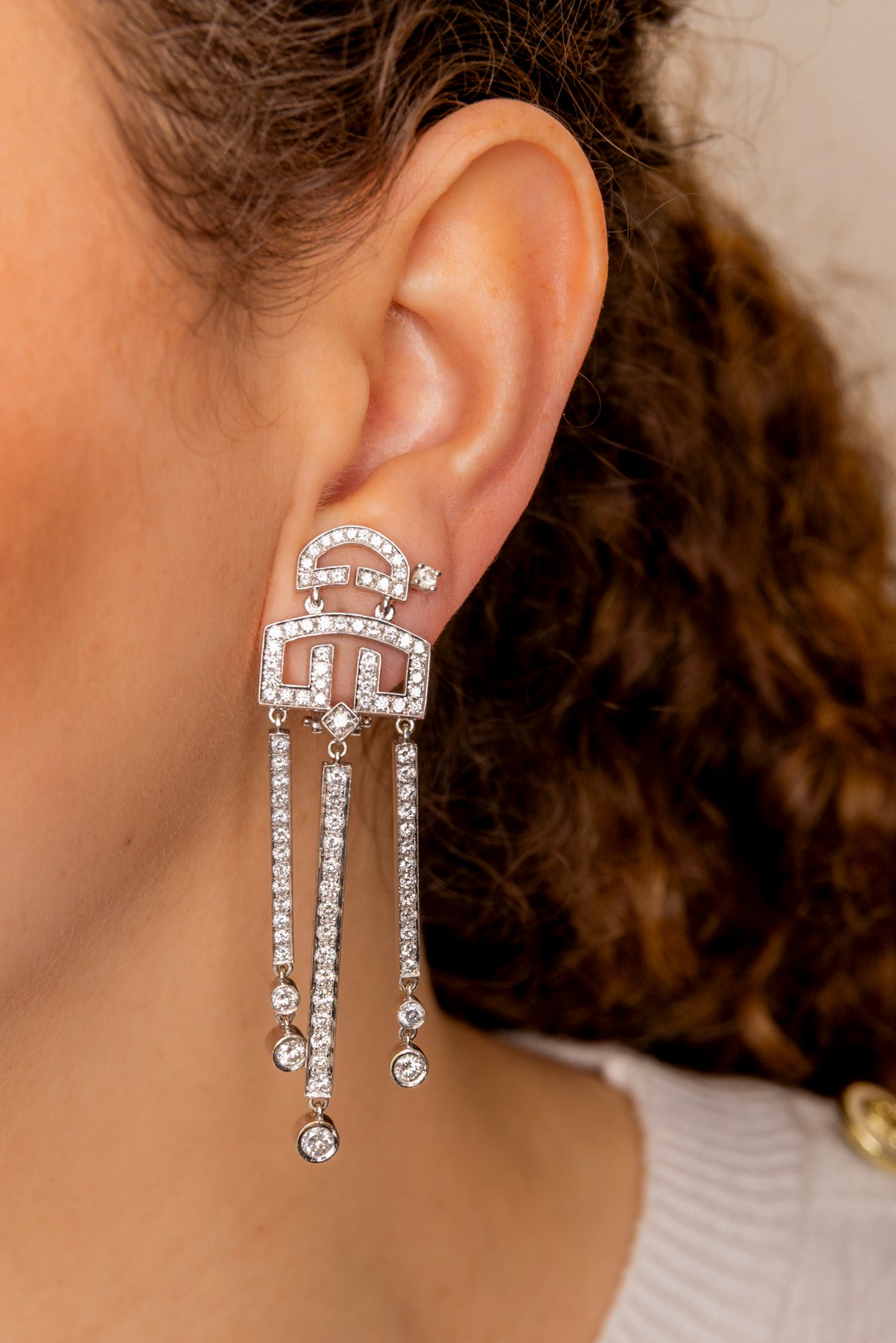 Pendientes Vintage Meninas de Diamantes