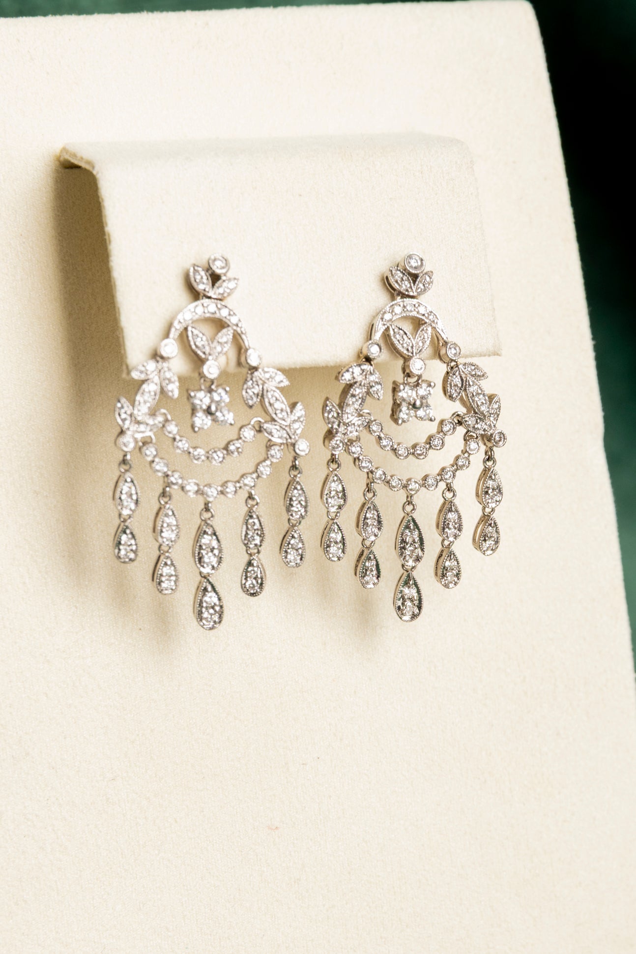Pendientes Abanicos de Diamantes