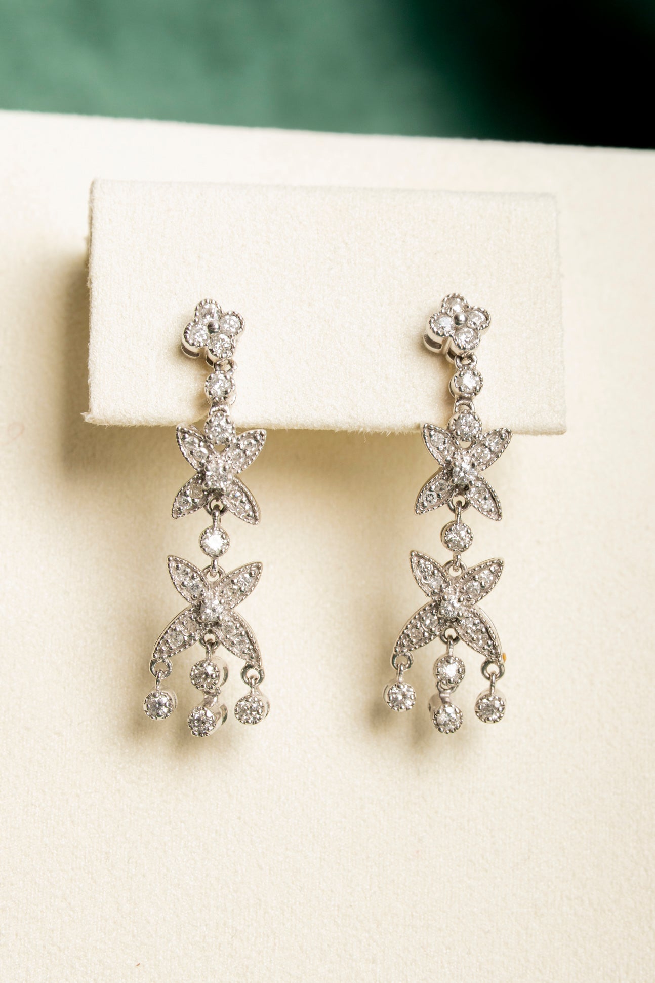 Pendientes Vintage de Diamantes