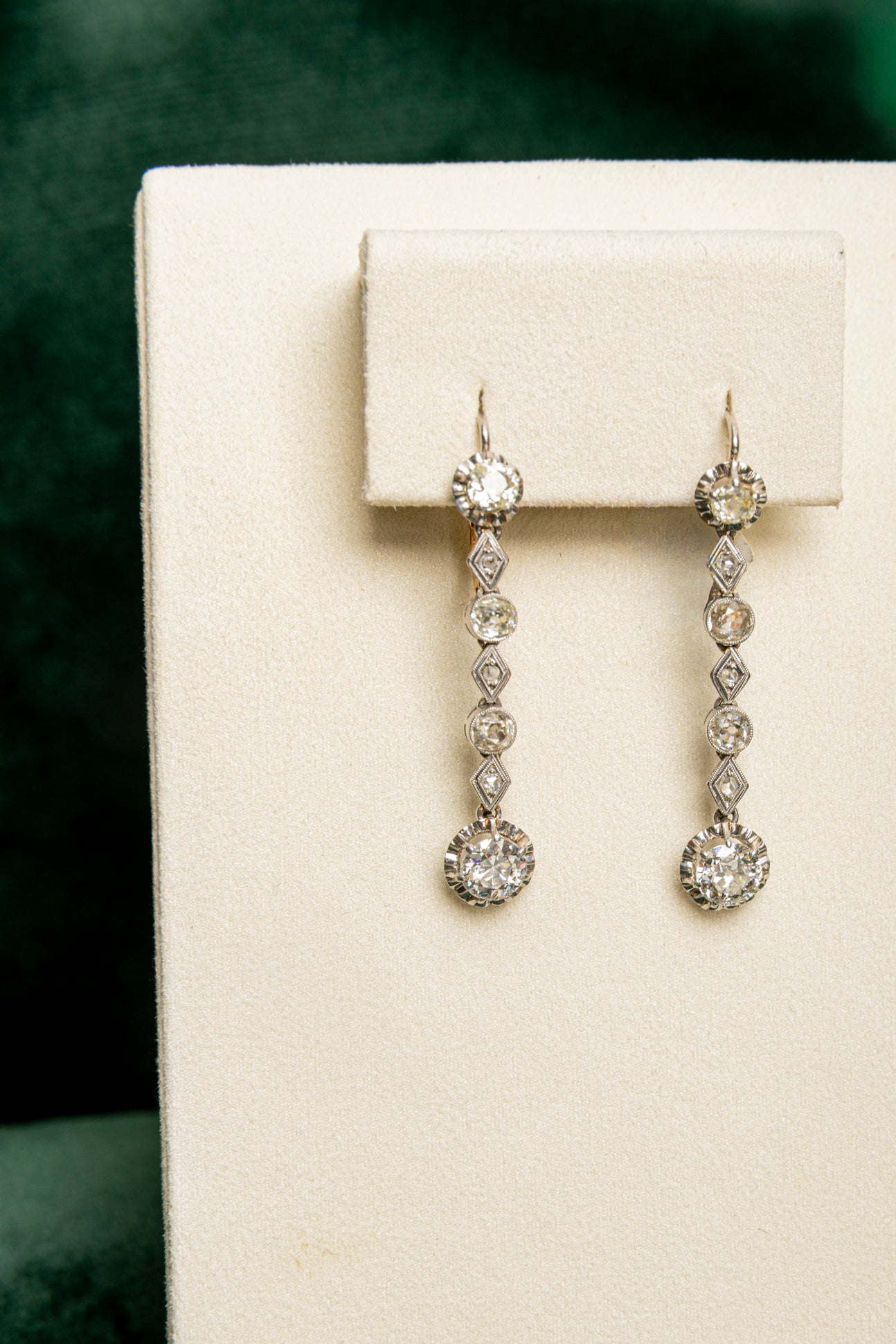 Pendientes Antiguos de Diamantes