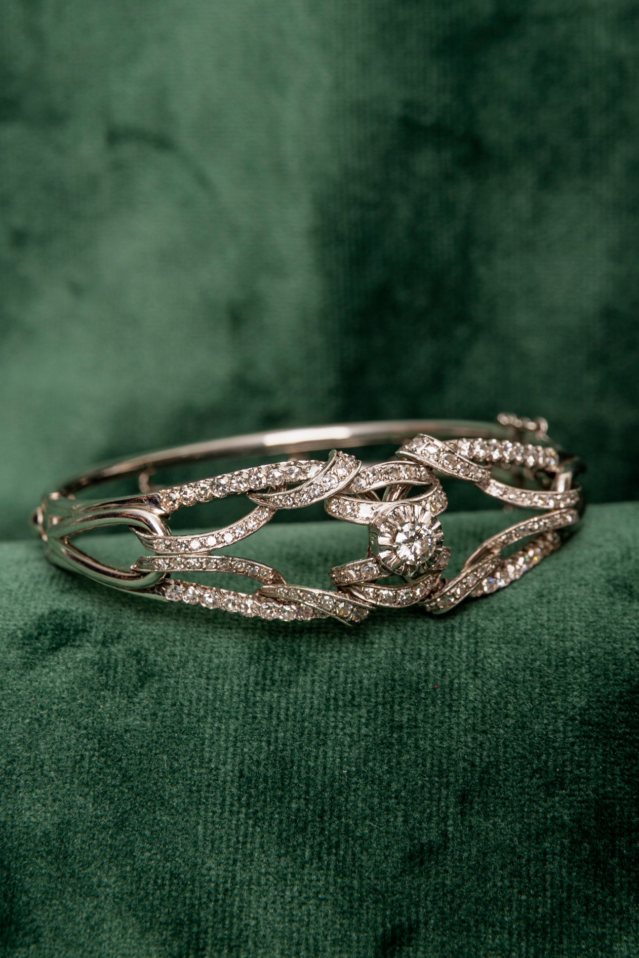 Pulsera Vintage Solitario de Diamantes