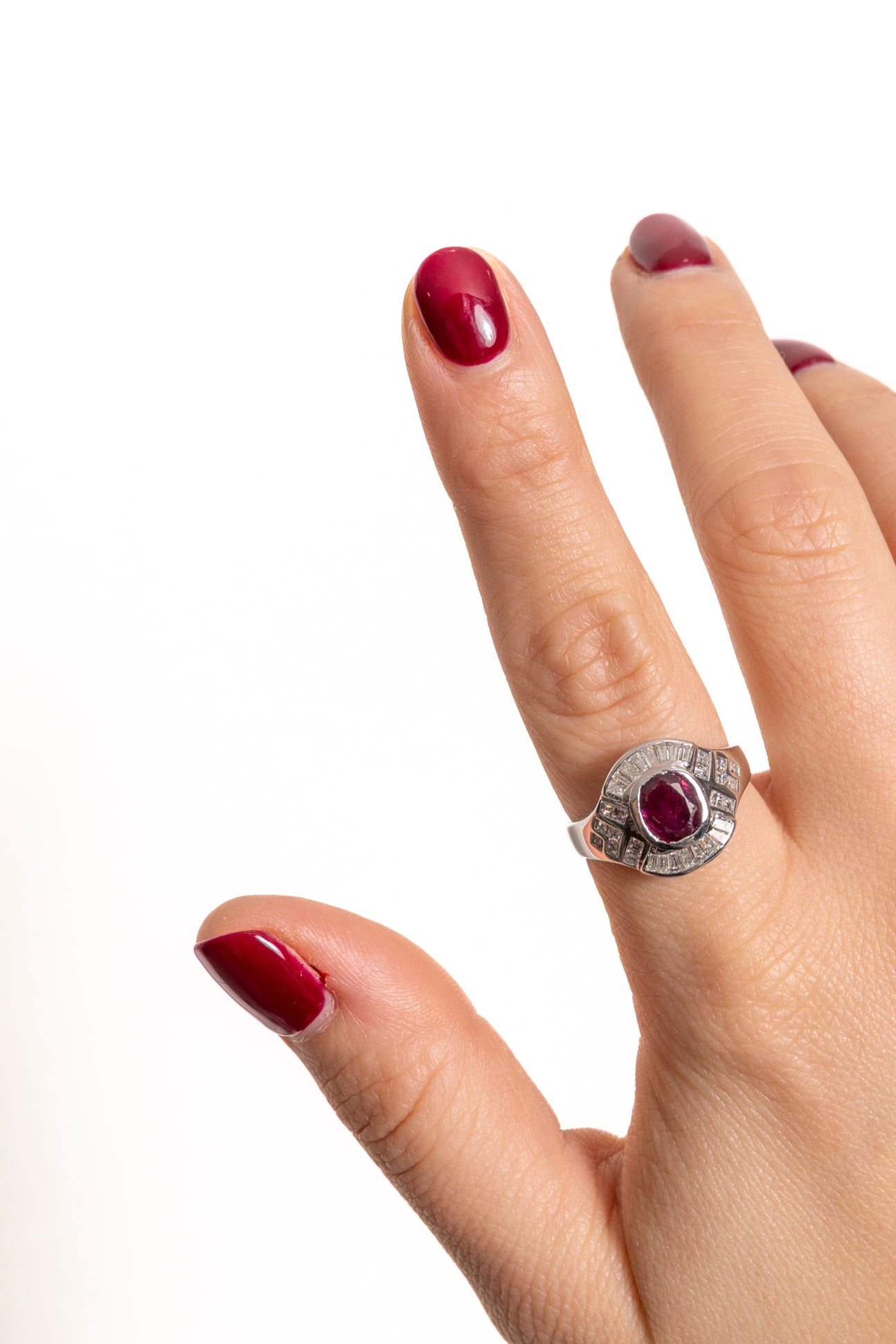 Sortija Sello de Rubí y Diamantes