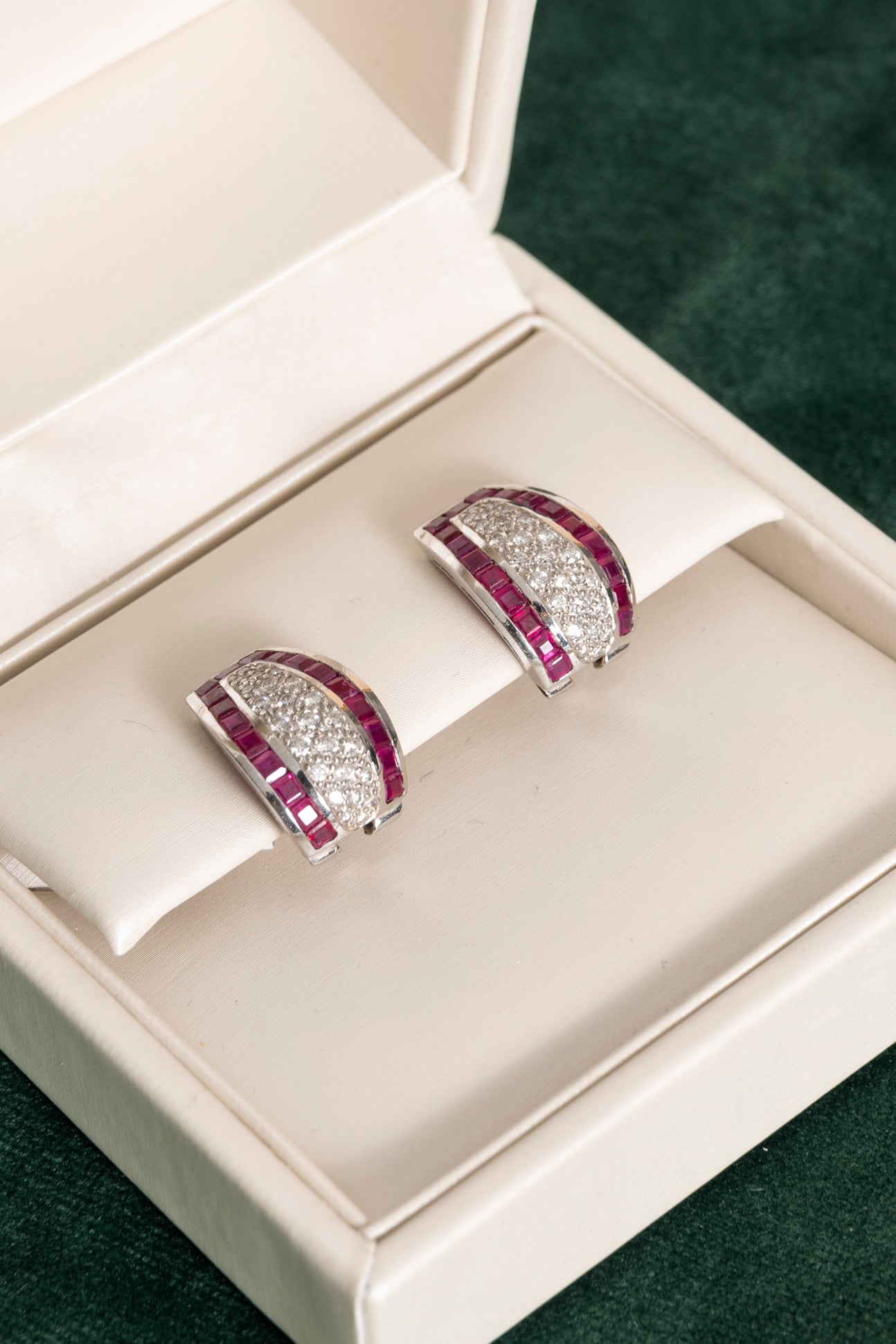 Pendientes de Rubíes y Diamantes