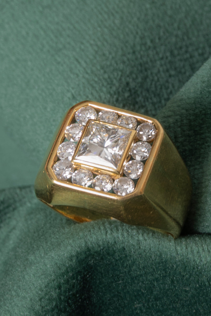 Sortija Sello de Diamantes