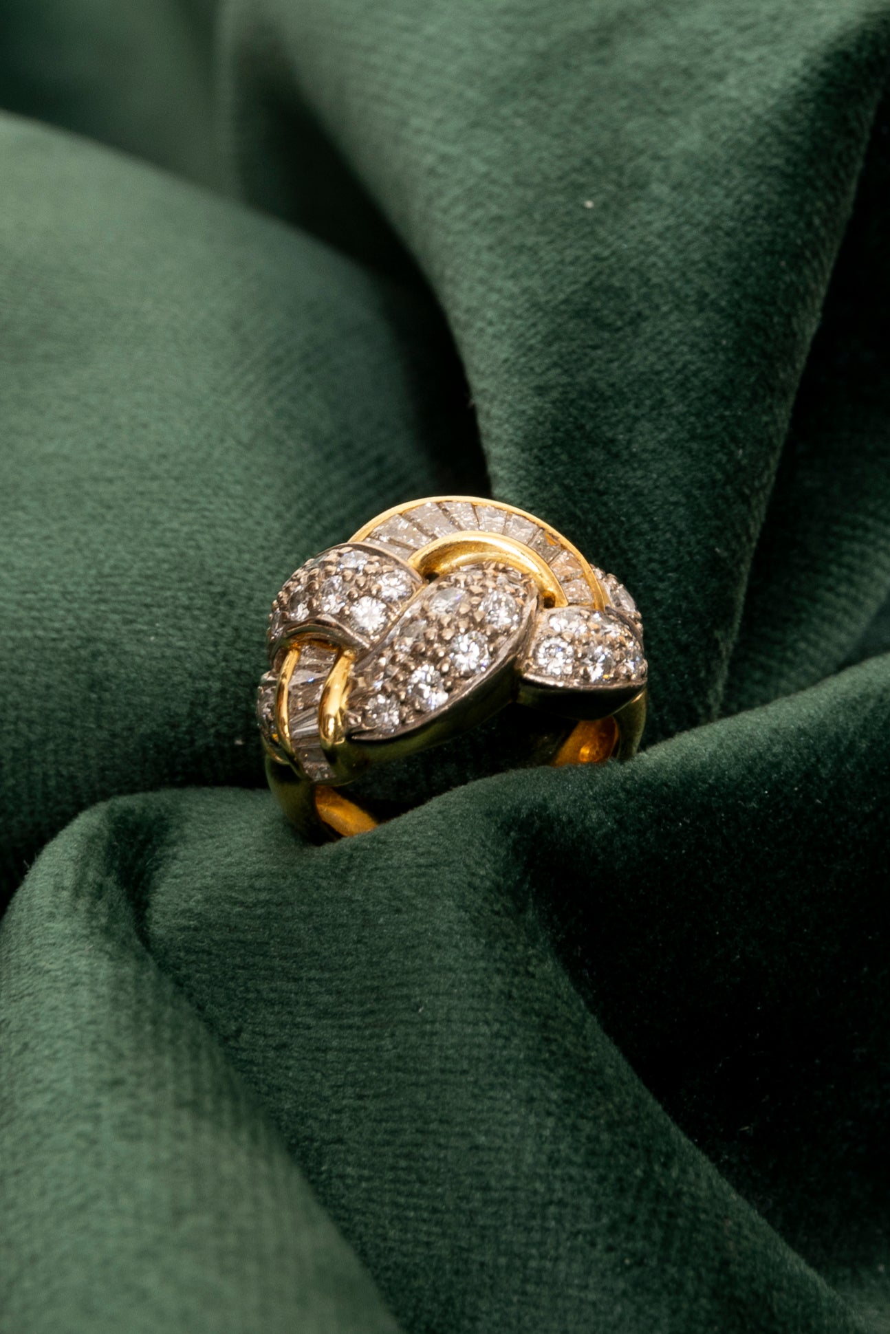 Sortija Trenzada de Diamantes