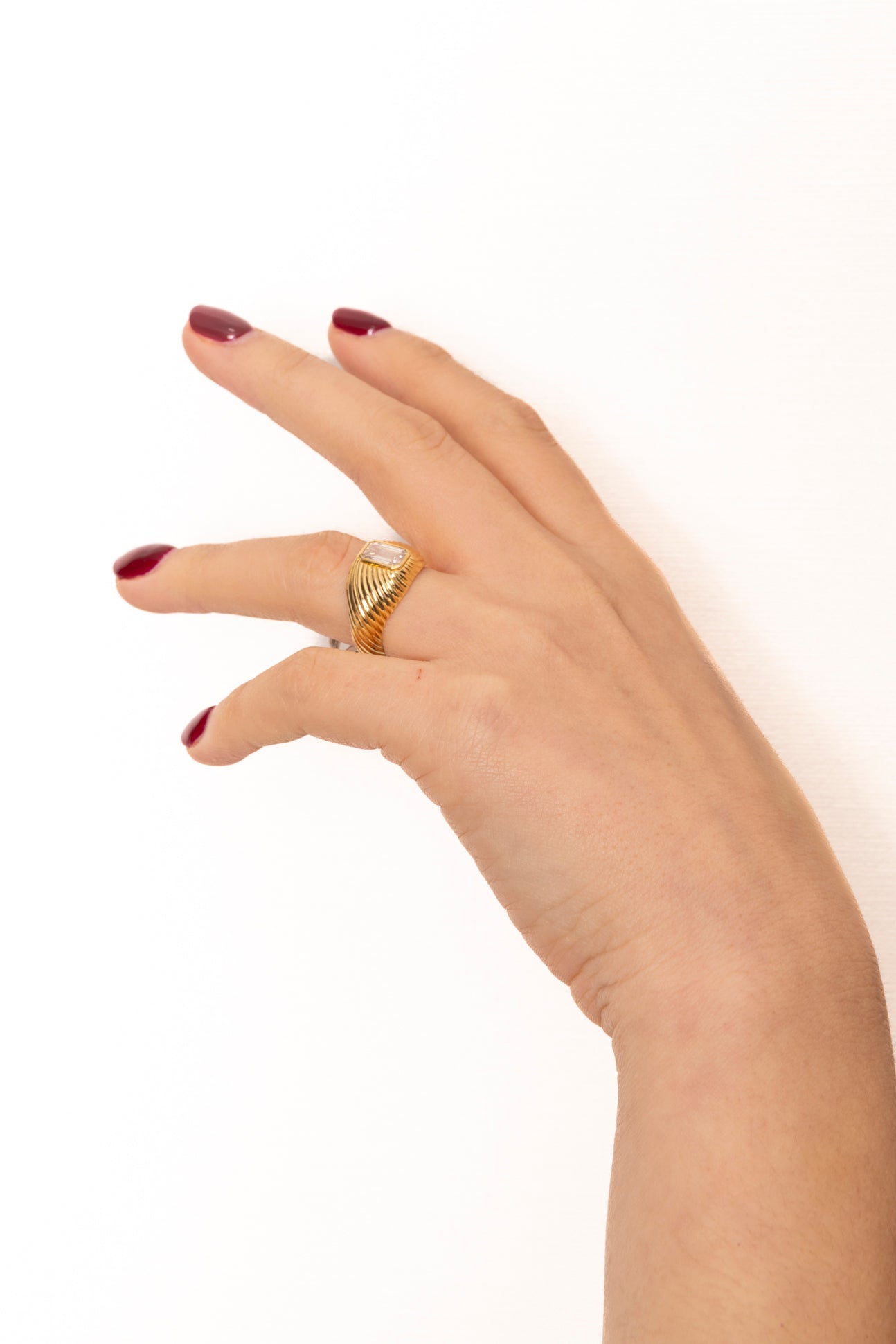 Sortija Sello Gallonado de Diamante