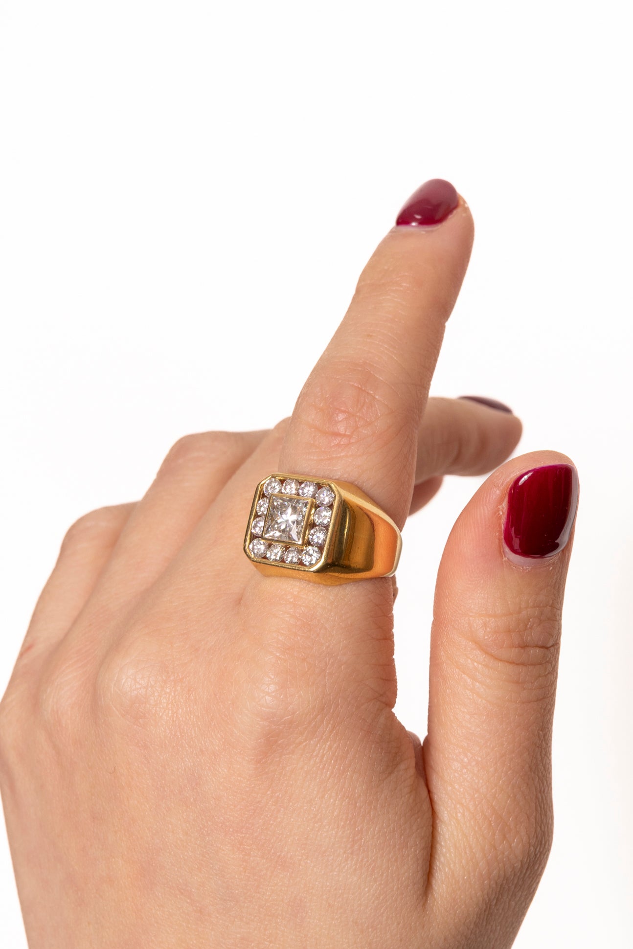 Sortija Sello de Diamantes