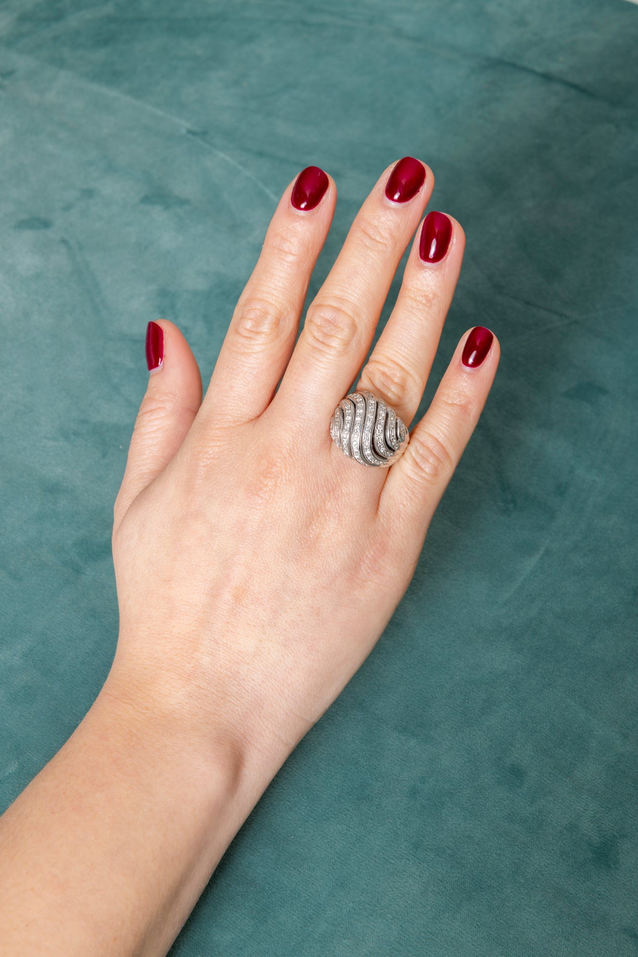 Sortija Gallonada de Diamantes