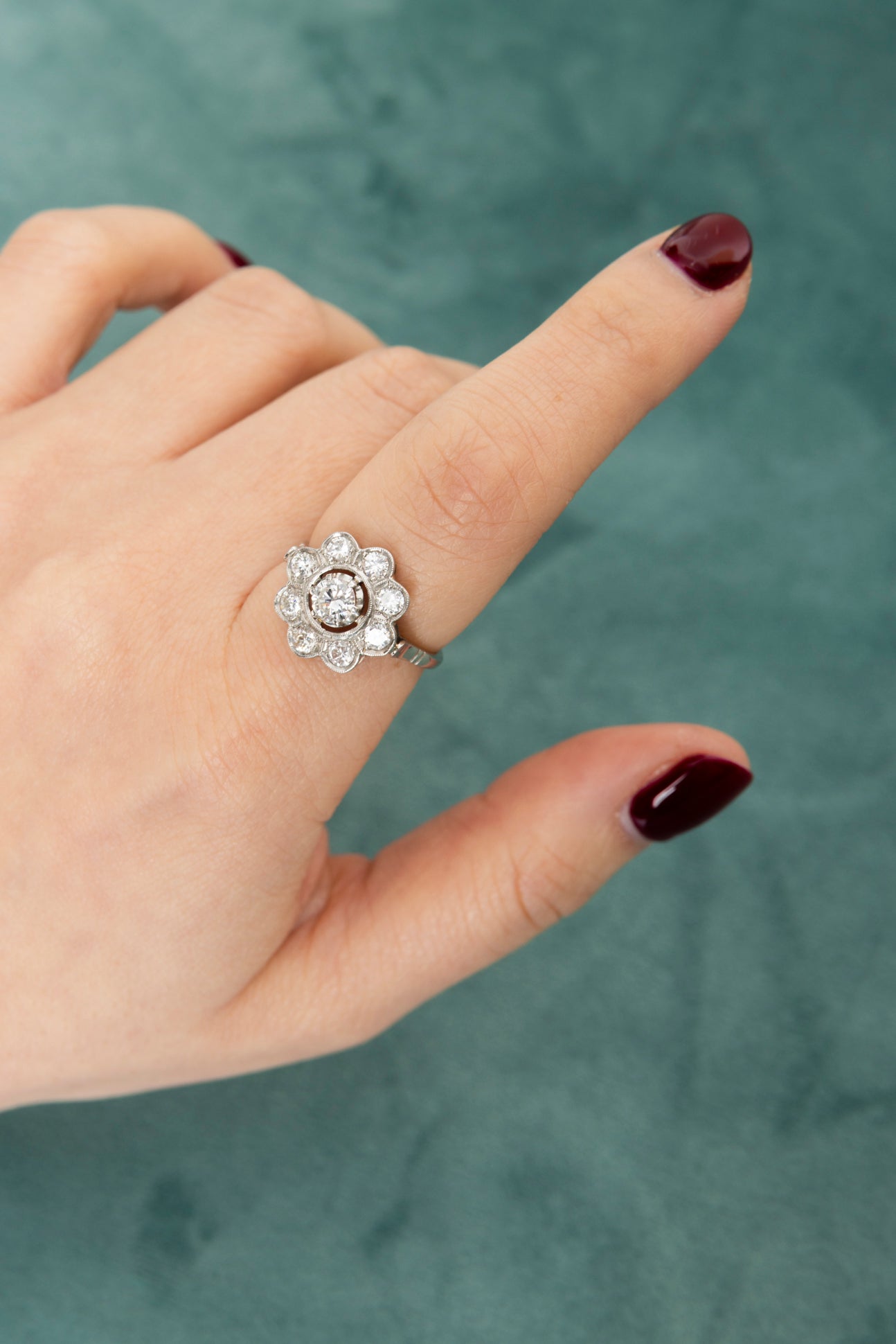 Sortija Vintage Roseta de Diamantes