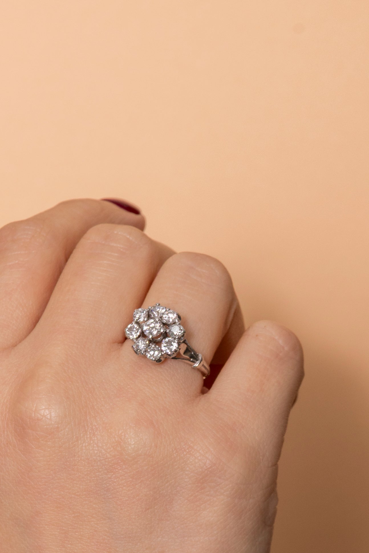 Sortija Vintage Roseta de Diamantes