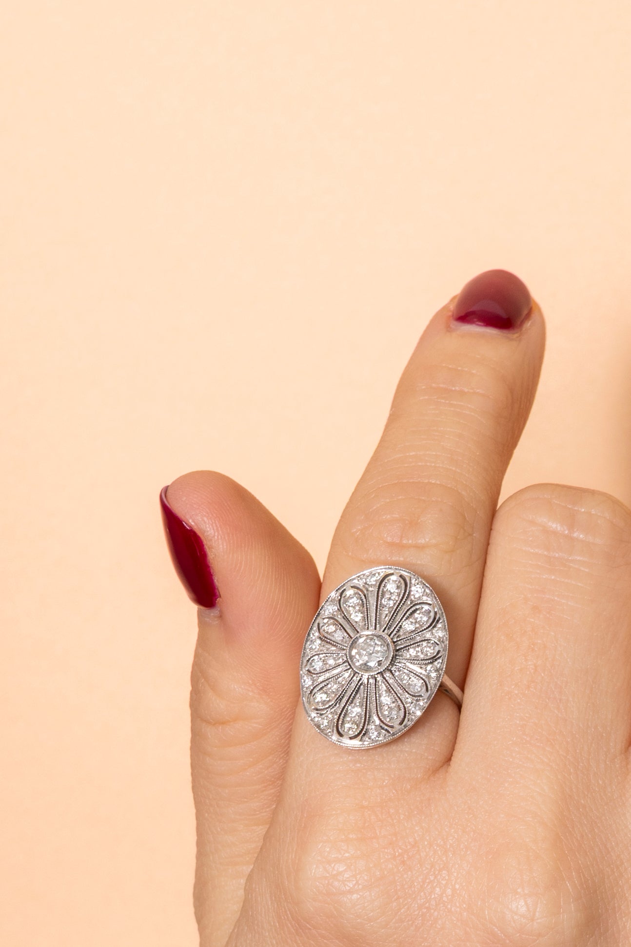 Sortija Vintage Flor de Diamantes