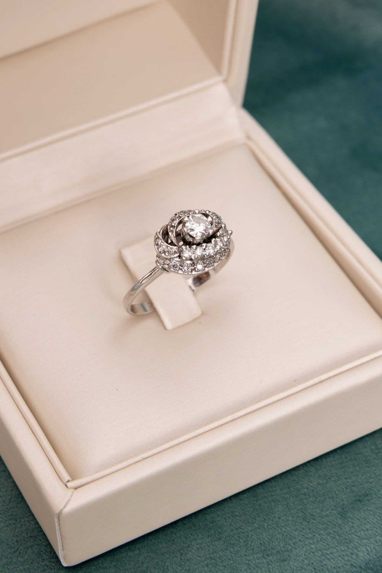 Sortija Vintage Rosa de Diamantes