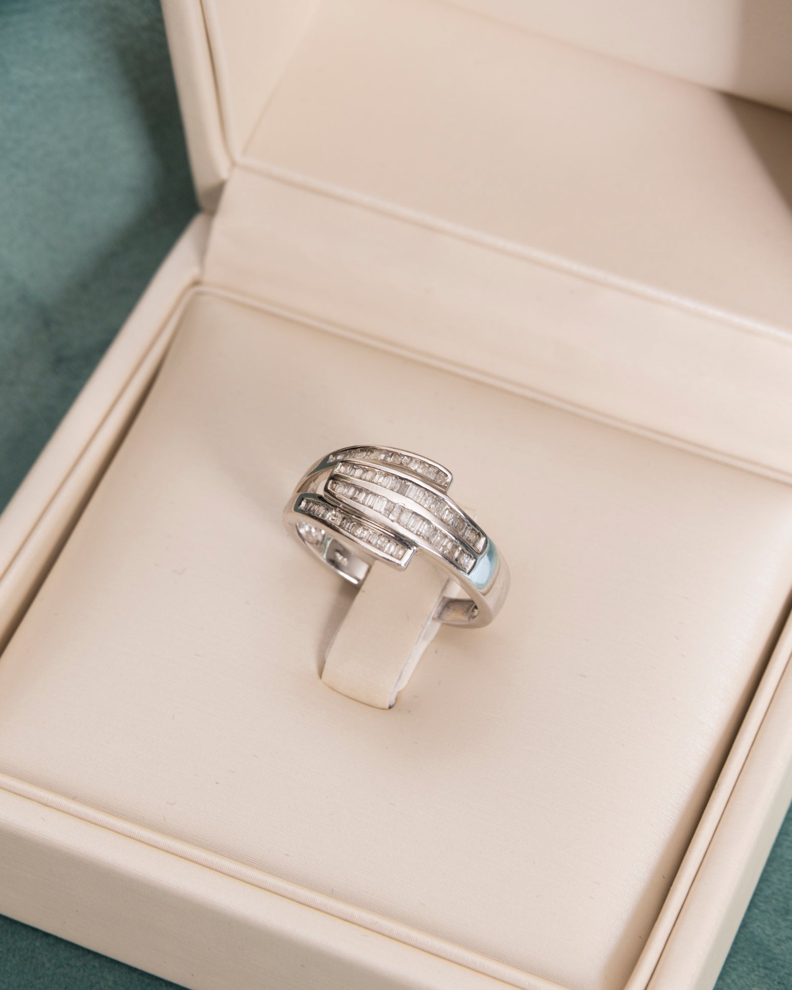 Intertwined Diamond Band Ring