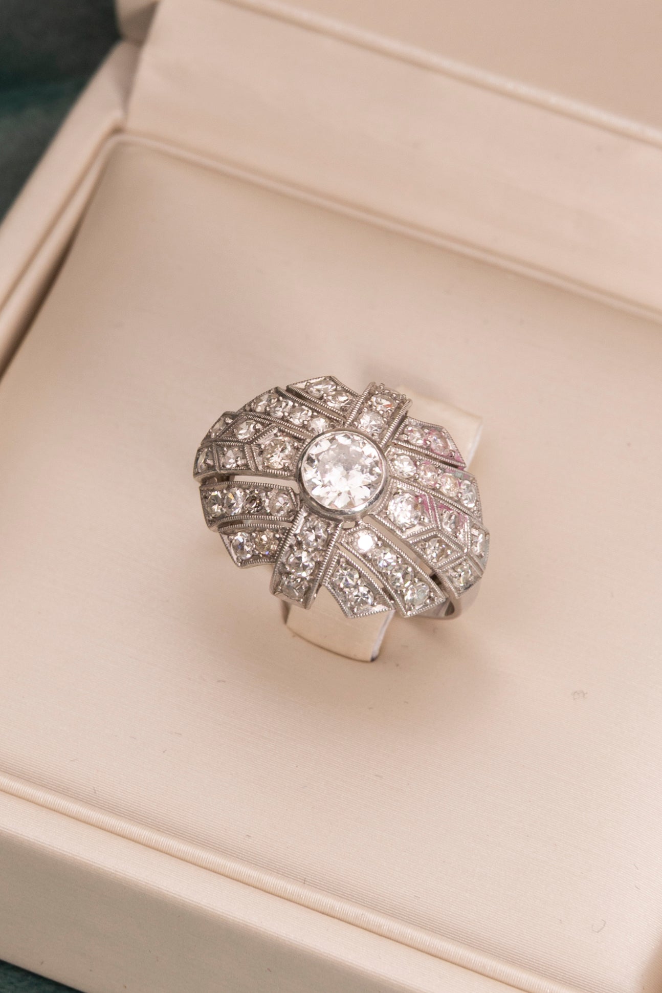Vintage Diamond Bombe Ring