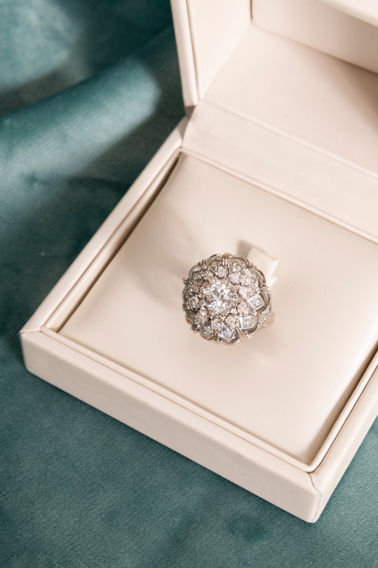 Sortija Bombé de Diamantes