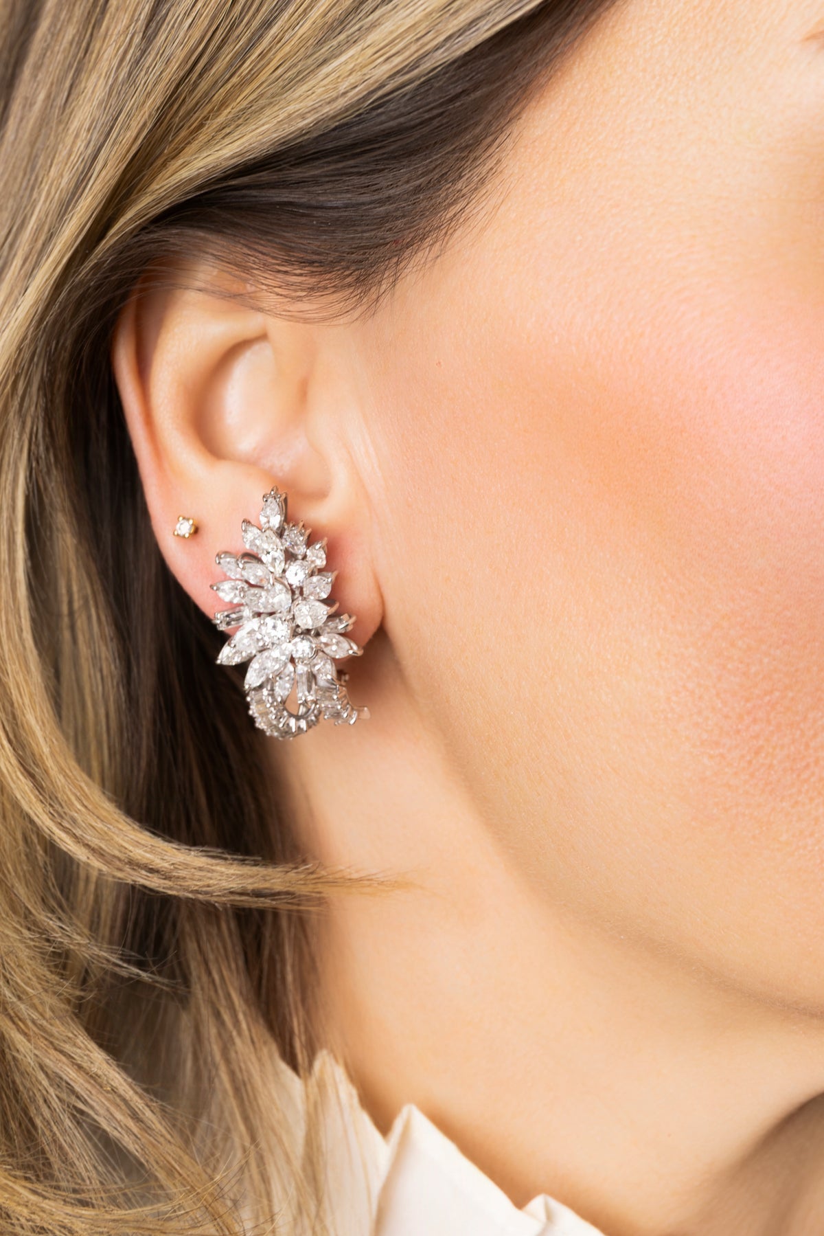 Pendientes Trepadores de Diamantes